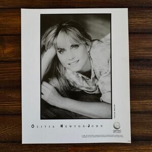 Olivia Newton John Vintage Press Photo 8x10 Black White Singer Grease Australia
